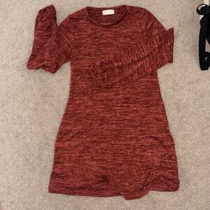 ALTARD STATE RUST COLORED LONG SLEEVE DRESS